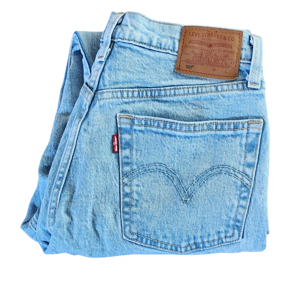 Levi's Premium Women's 501 Straight Leg Jeans 25x28 - Picture 2 of 10